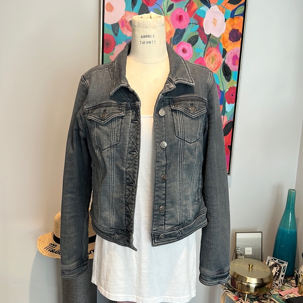 Anthropologie Daughters of Liberation gray denim Jacket